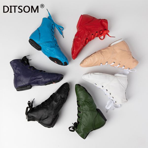 

new genuine leather sport sneakers dance boots for women 7colors soft breathable jazz dance shoes ballet gym fitness shoes 201020