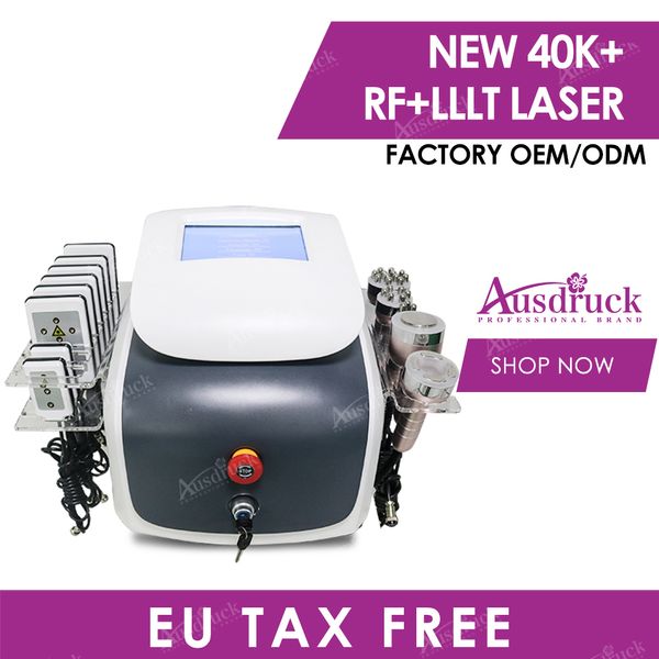 

2years warrenty ultrasound slimming weight loss ultrasonic cavitation vacuum therapy rf lifting body beauty salon laser red light machine