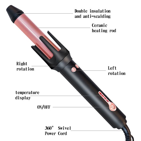 

professional hair curling iron automatic hair wand waver 21-30 mm electric hair styling tools beach waves temperature adjustable perfections