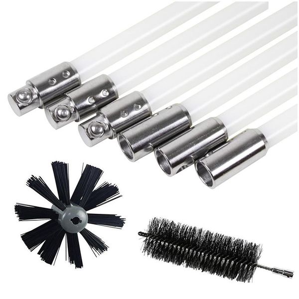 

chimney cleaner cleaning brush rod set 60cm home rotary sweep system fireplace cleaning tools acc wmtjxw