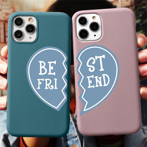 

sweet bff print x xr xs 6 7 8 plus silicone friends soft cover for iphone 11 pro max se 2020 case