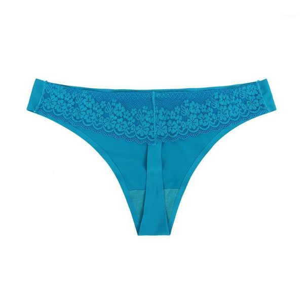 

women ultra-thin thong lace seamless panties g-string low rise solid plus size underwear ice silk lingerie, Black;pink