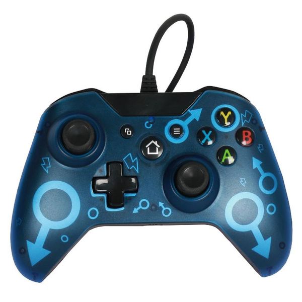 

usb wired gamepad joystick joypad handle for one/ pc one slim x(blue