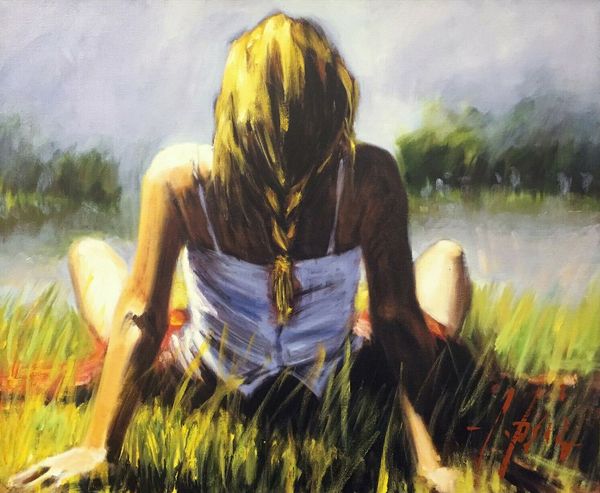 

artworks reflections in the sun home decoration handpainted & hd print oil painting on canvas wall art canvas pictures 210101