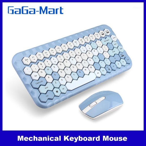 

keyboard mouse combos cordless mechanical round cap office deskand set1