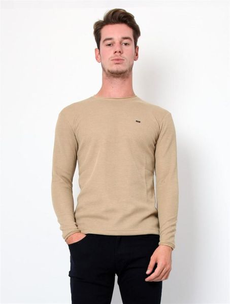 

bike collar beige male knitwear sweater, White;black