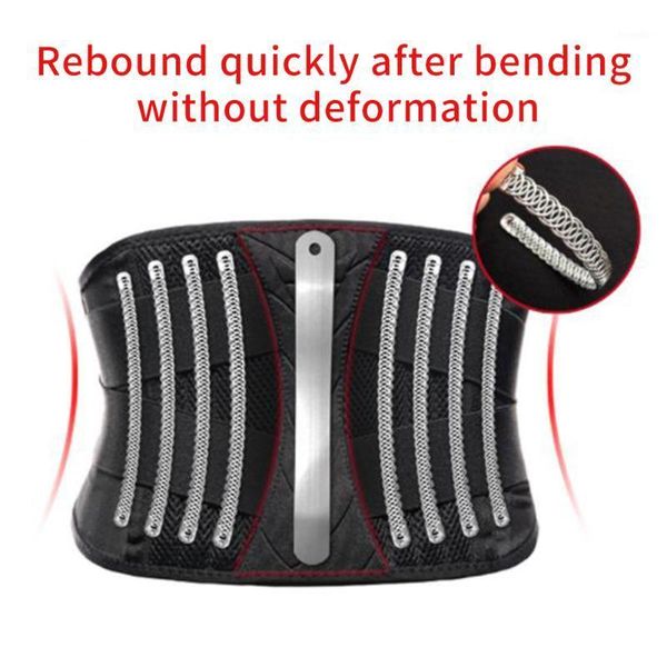 

waist support protective gear widened fitness belt sport lumbar wrap slim gym training lower back pain relief spine workout1, Black;gray