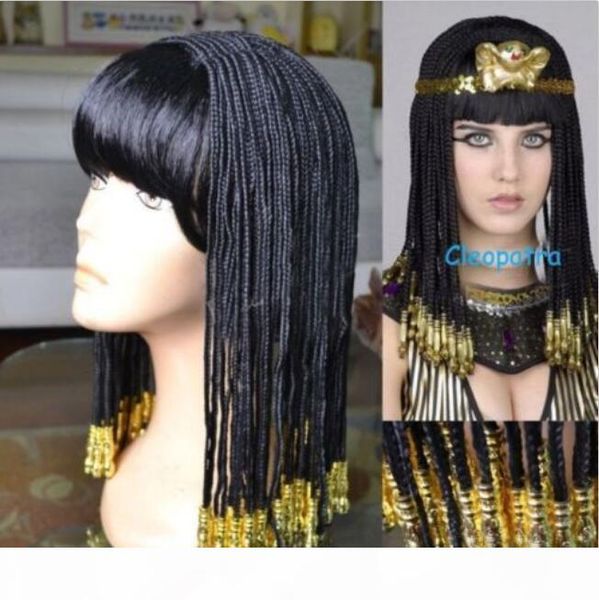 

egyptian cleopatra nightclub show costume cosplay party wig hair, Black