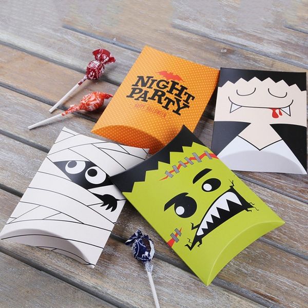

pillow candy small cookie cartoon chocolate halloween gift box for party decor 4 styles