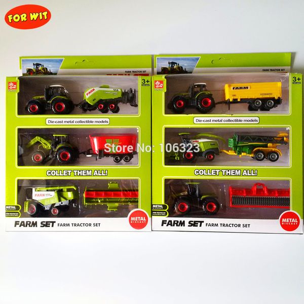 Venda quente Agrimotor Farm Tractores, Plantadores Trailers Modelo Brinquedos, Free Custo Envio Em todo o mundo, Mais rápido Mercado mais barato LJ200930