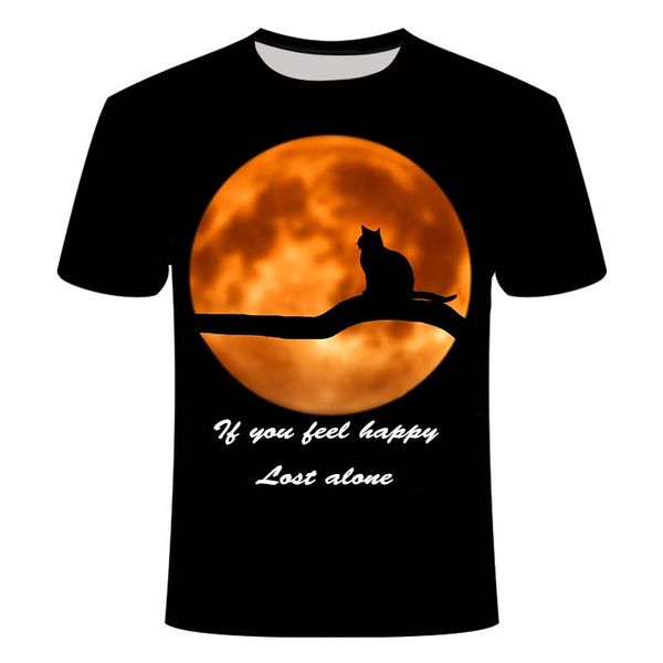 

new cool cute printed animal cat summer 3d print shirts graphic anime hentai men clothing