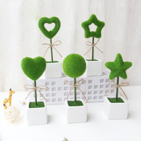 

fake plants with pot decorative flowers and wreaths vase home decors artificial bonsai pots1