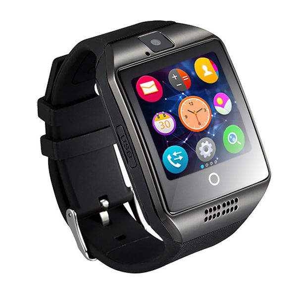 

2021 q18 smart watch bluetooth smart watches for android cellphones support sim card camera answer call and set up various language with box