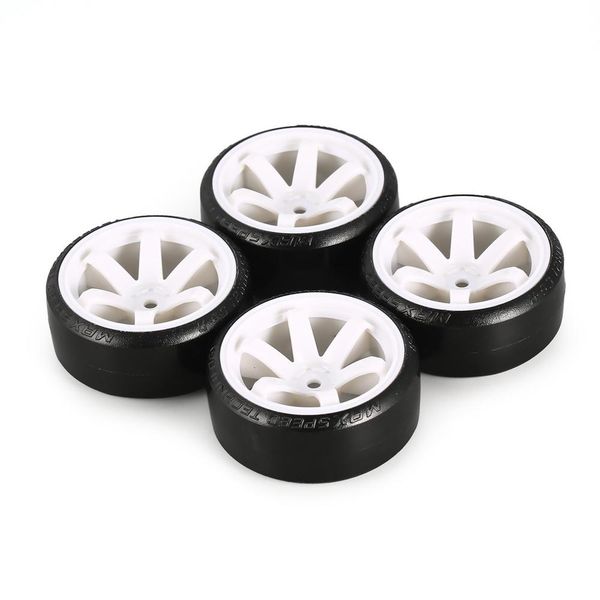 

Hot! 4Pcs RC Drifting Tire Set Hard Plastic Hard Tyre Set for Traxxas HSP Tamiya HPI RC On-road Vehicle Drifting Car Spare Parts