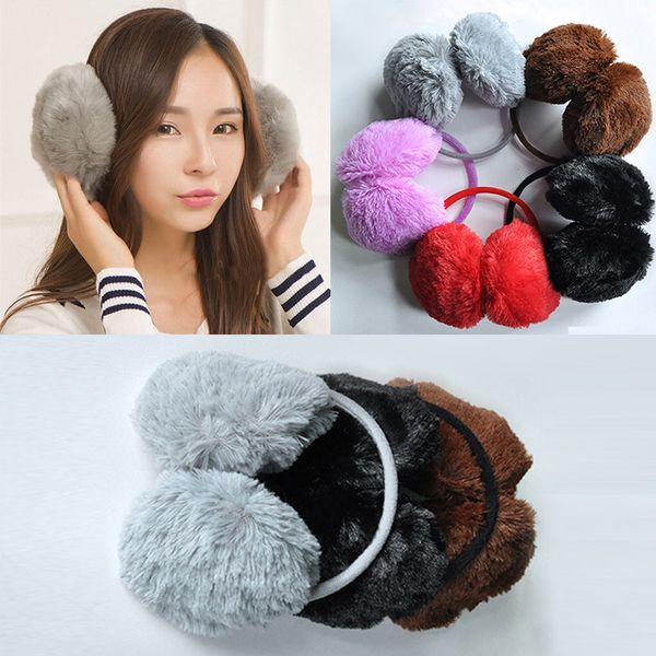 

men warm earwarmers girls winter 2021women ear muffs earflap warmer headband fur round earmuffs