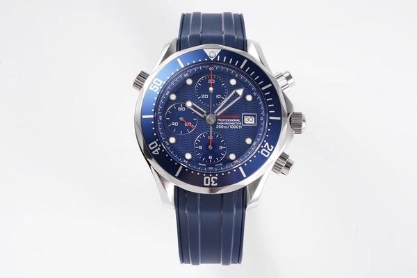 

ac's multi-functional chronograph watch is made of 7750 automatic movement with a diameter of 41.5mm. it is made of hardened refined ai, Slivery;brown