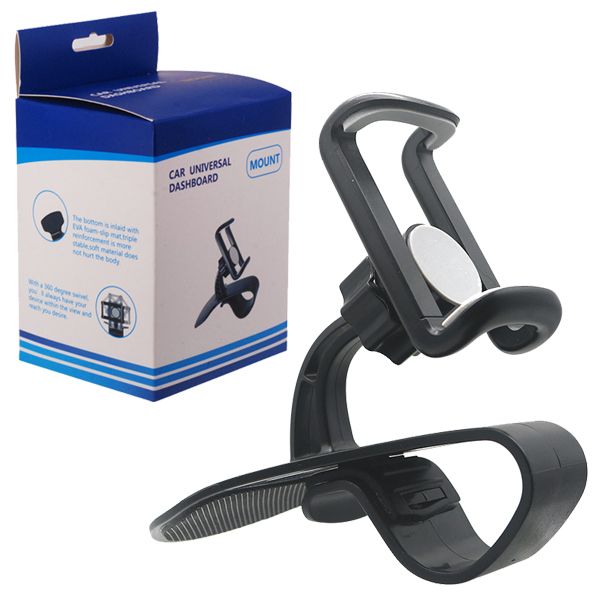 

car phone dashboard holder clip mount holder car phone stand support for iphone x 8 plus samsung s10 gps