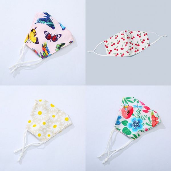 

cherry mouth respirator anti haze cotton cloth face mask protect reusable mascarilla girls breathable fashion tailor 4 56pr b2
