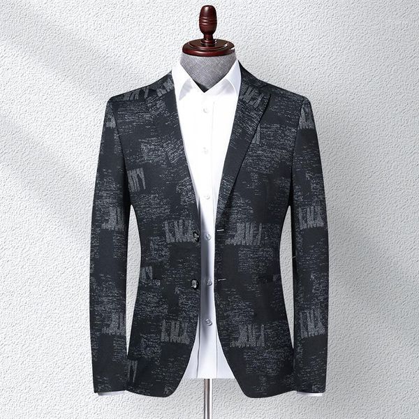 

fashionable slim fit jacket male thin blazer business coat party club suit stage costume1, White;black