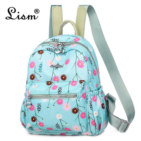 

большая емкость дамы рюкзак 2020 новый роскошный конструктор ткань оксфорд многофункциональный рюкзак печати малый daisy дорожная сумка sqcs