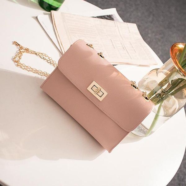 

women's inclined shoulder bag korean version of the women's cover-style lock small square bag new product messenger