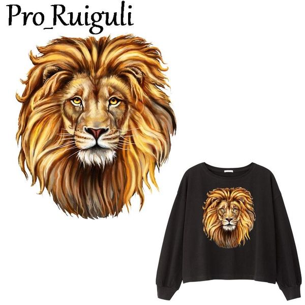 

lion animal patch iron on теплопередача печати патчи наклейки для одежды diy аппликациями моющийся a level тепловое украшения bbydla