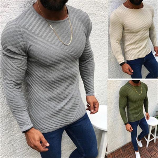 

color knitting sweaters fashion trend long sleeve round neck pullover sweater male spring skinny casual bottoming knitted man solid, White;black
