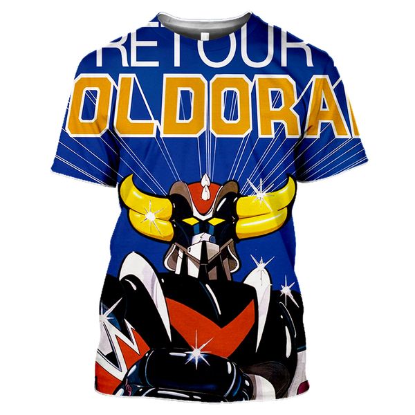 

brand goldorak grendizer homme anime gym 3d print shirts harajuku aesthetic horror men clothing