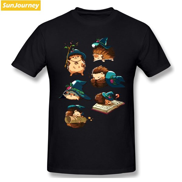 

cute magic hedgehogs t-shirt men oversize cotton short sleeve custom men shirts sport hooded sweatshirt hoodie