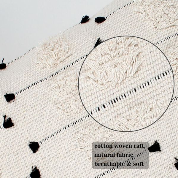 

45x45cm bohemian cotton thread pillowcase sofa cushion cover decorative bedroom living room woven modern tassel pillow cover wmtgmi xhhair
