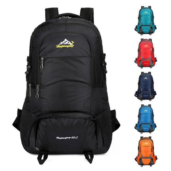 

60l outdoor camping backpack waterproof trekking bag large capacity hiking cycling climbing sports backpack for men women
