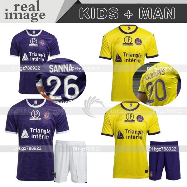 

fc toulouse soccer jerseys 20 21 home away third 2020 2021 sangare 17 diakite 19 kone 34 gradel 7 said 25 sylla 12 jersey football shirts, Black;yellow