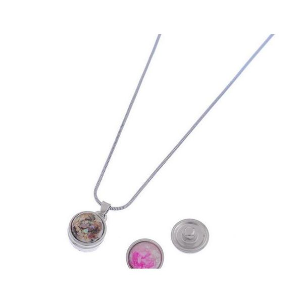 

20pcs silver necklaces 18mm noosa chunk ginger snap buttons for necklace diy snap jewelry pendant sqcses beauty888