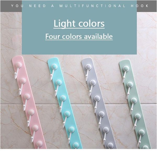 

multifunction 6 hooks kitchen storage hook holder wall door holder hanger rack for spoon scoop bathroom kitchen o bbybfg
