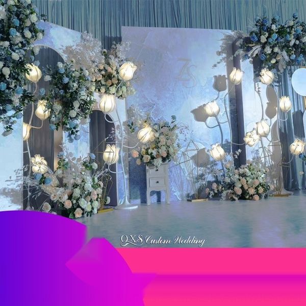 

nr6he orchid background stage props road guide shining beautiful and chen decorative and props flower buds the second generation of new bell