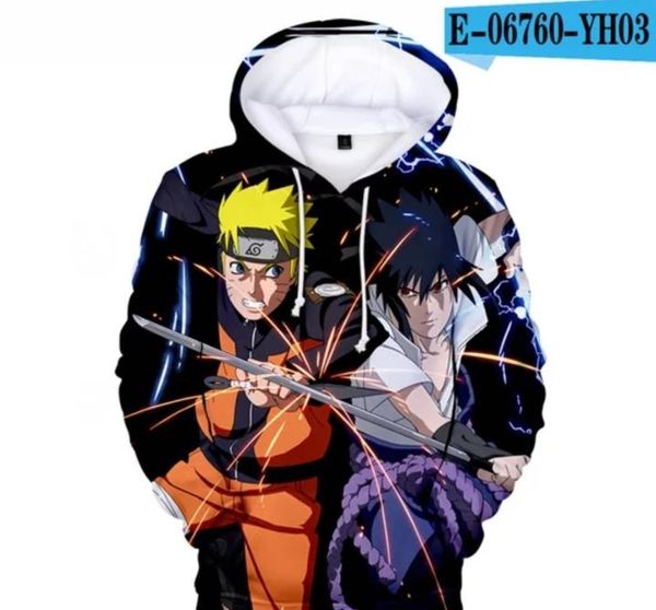 

2020 3d hoodie hoodies men women hip hop autumn sweatshirts kpop clothes anime hooded teenage outerwear, Black