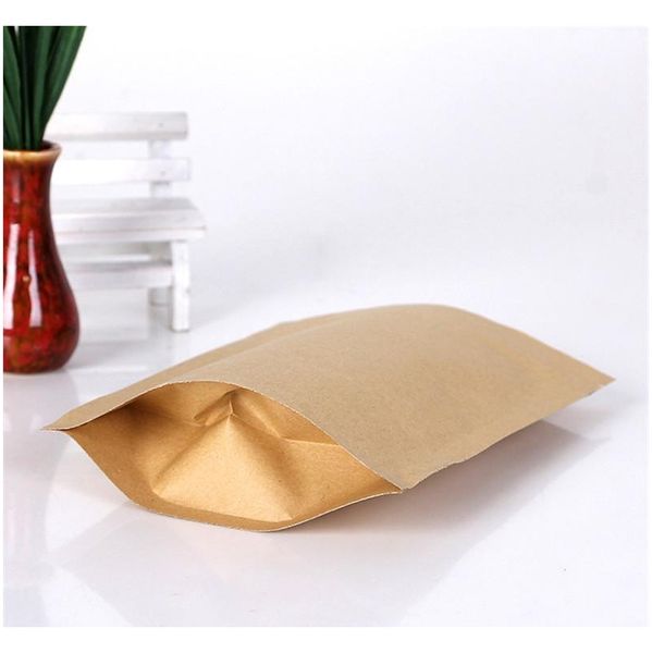 

zipper brown kraft aluminizing pouch,stand up kraft paper aluminium foil bag resealable grip seal jlltoq ladyshome