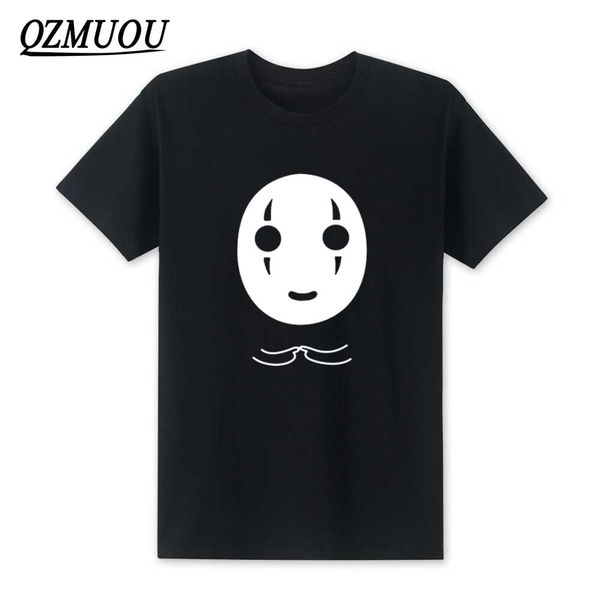 

2020 новая мода унесенные нет лица faceless o шеи с коротким рукавом аниме мультфильм топы тис спорта толстовка с капюшоном hoodie мужчин фу