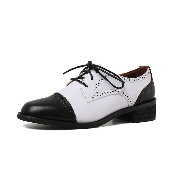 

style 2021 british genuine work for middle-aged woman in backhoe spring heels wear women's shoes 1 s0k2, Black