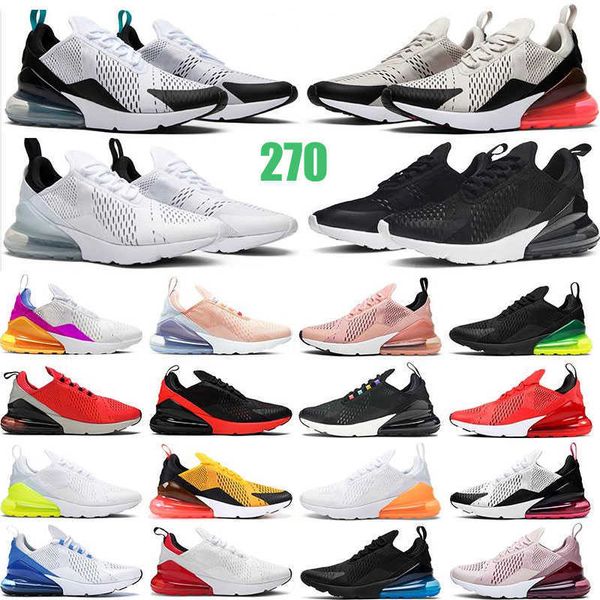 

270 running shoes triple black all white women men summer gradient p blue punch trainers sports size 36-45