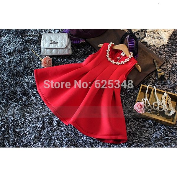 

2021 new retail kids princess es christmas baby girls clothes red r0a3, Red;yellow