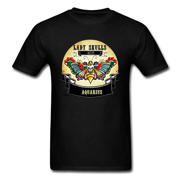 

aquarius lady tshirt skull t shirt men casual t shirt mans t shirt design tee shirts summer/fall clothes sport hooded sweatshirt hoodie