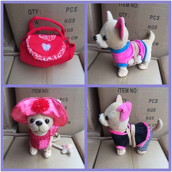

love der chi electric plush leash can walk and sing electronic pet dog toy