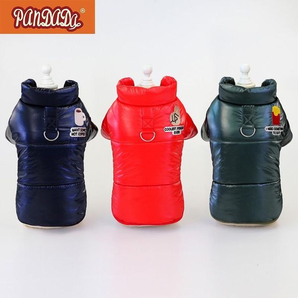 

dog apparel pet cotton-padded jacket autumn winter warm clothes thickening coat solid vest for small medium dogs s-xxl1