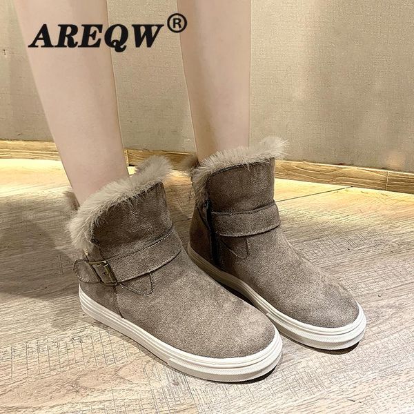 

flat heel shoes round toe women's rubber boots winter footwear boots-women platform booties ladies rain 2021, Black