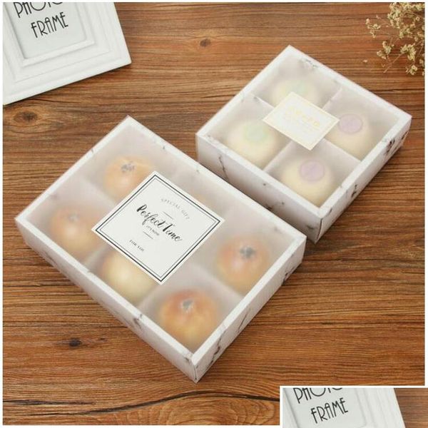 

2019 100pcs/lot transparent frosted cake box dessert macarons mooncakes boxes pas jllsev outbag2007