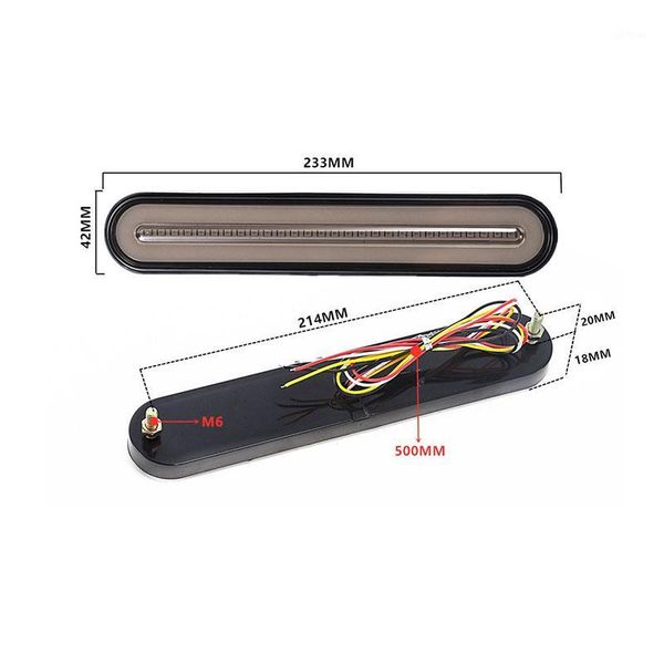 

waterproof 100led trailer truck brake light neon halo ring tail brake sturn light sequential flowing signal lamp1