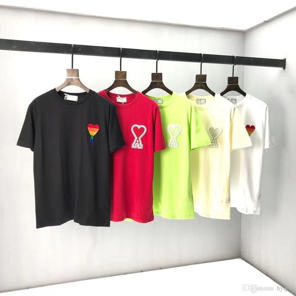 

early spring 2020 new color block letter logo short sleeve tee double strand fine cotton fabric black and white n1