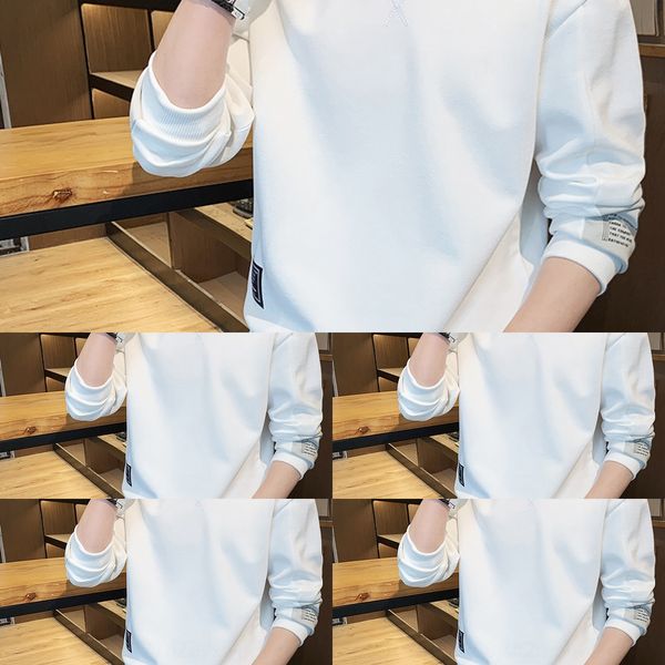 

красивый весенний пуловер sweatertop sweaterclothes 2020 весной новый стиль свитер мужской круглый воротник пуловер широкий songyuan suoyuan, Black