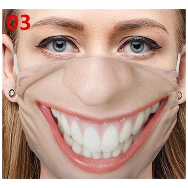 

3d printed face masks 6 styles cartoon reusable mouth mask funny expression dustproof mask washable running face ma sqcbzu new_dhbest